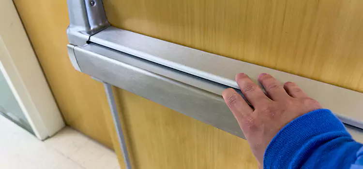 Installing a Push Bar on a Door Socastee